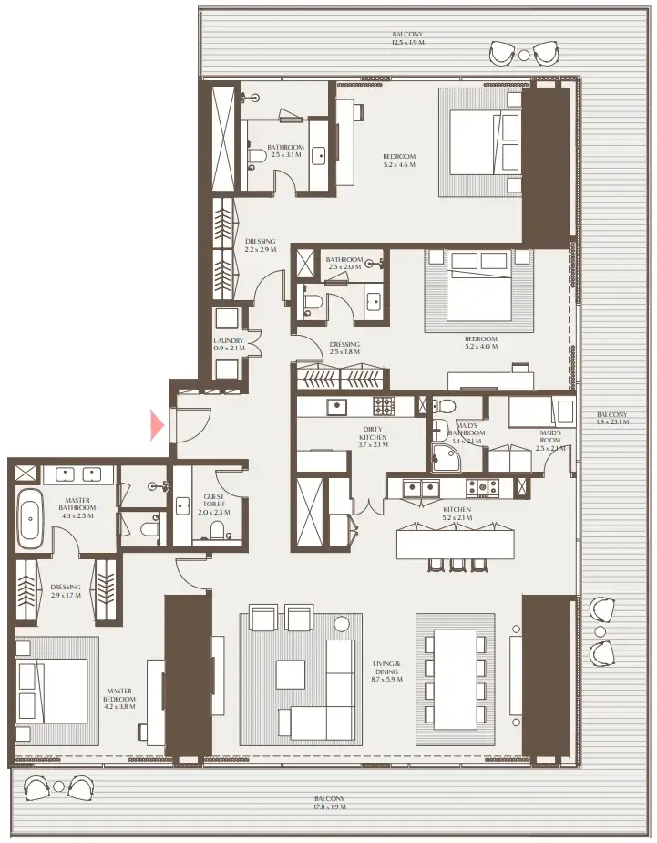 Arada Akala Residences floor plan