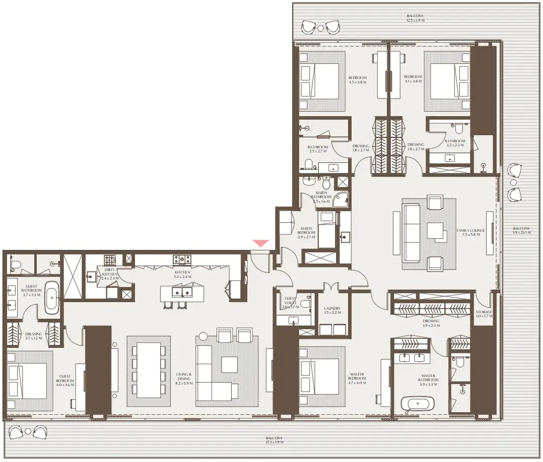 Arada Akala Residences floor plan