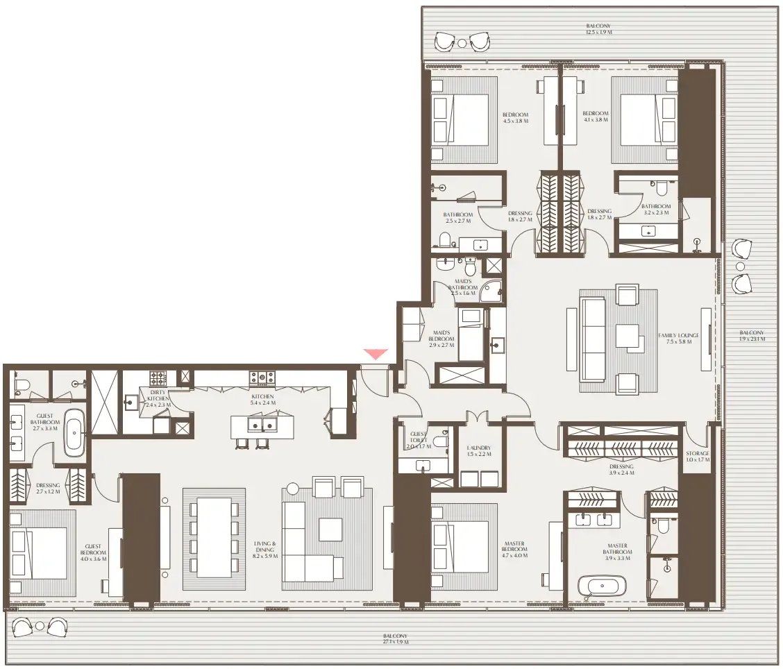 Arada Akala Residences floor plan