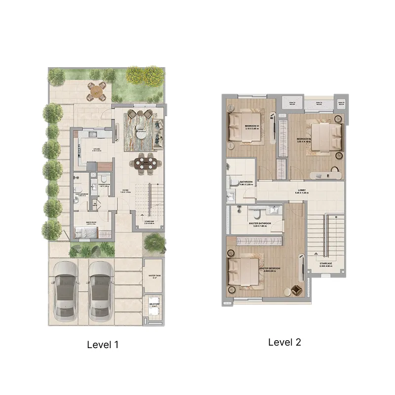 ALDAR Al Ghadeer Gardens floor plan