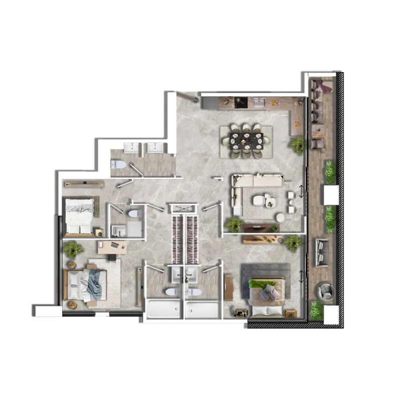 Jersey Real Estate Development Al Ghaf 2 floor plan