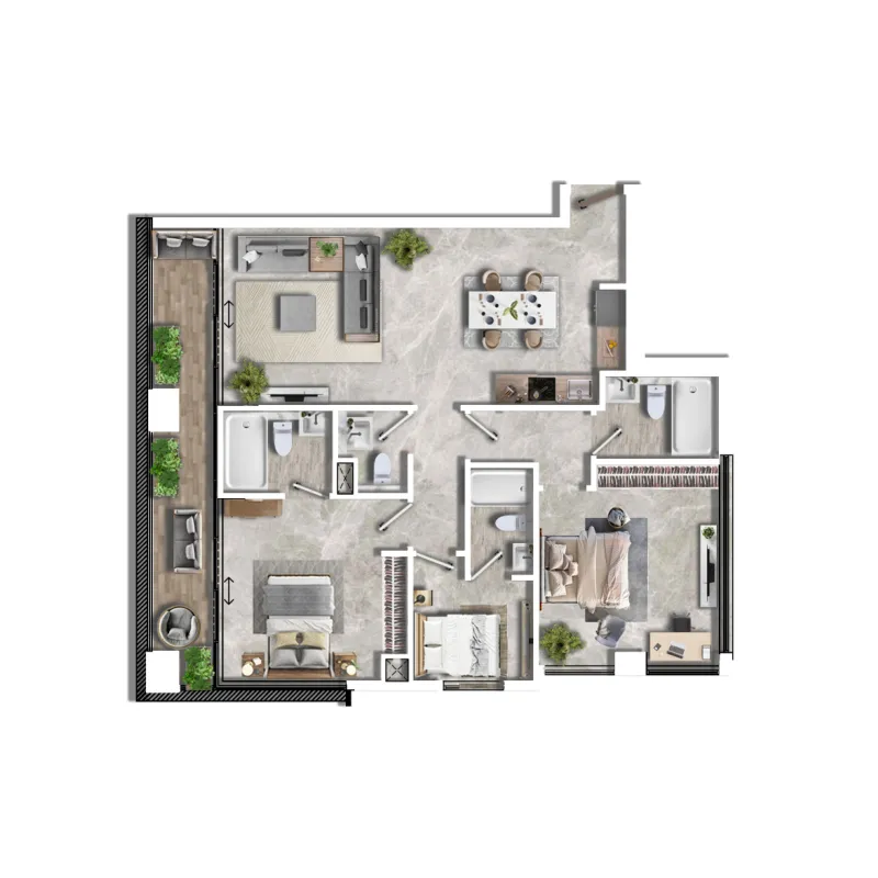 Jersey Real Estate Development Al Ghaf 2 floor plan