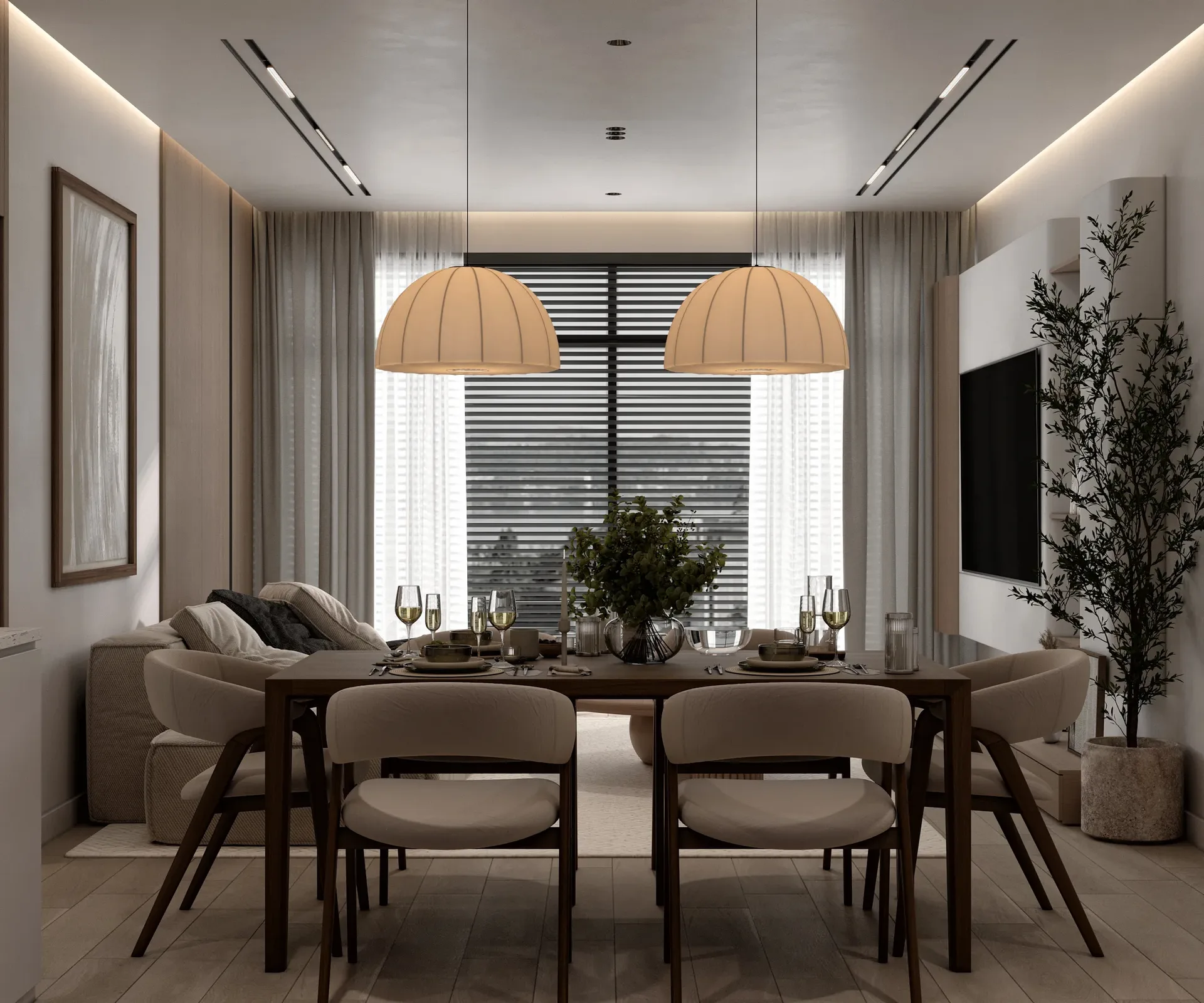 Interior at Al Ghaf 2 in Jebel Ali Village Dubai