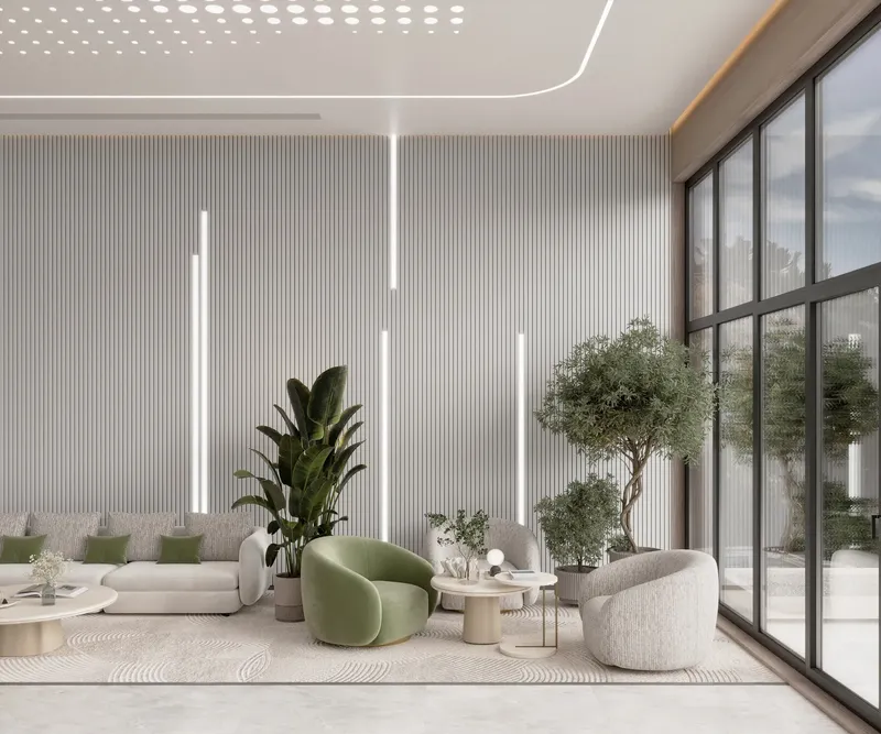 Lobby at Al Ghaf 2 in Jebel Ali Village Dubai