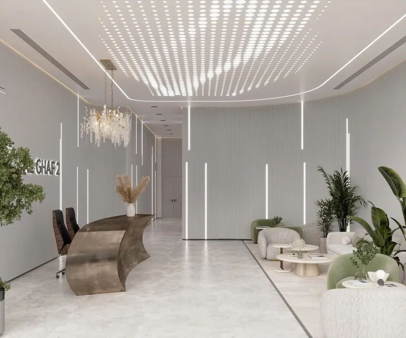 Lobby at Al Ghaf 2 in Jebel Ali Village Dubai