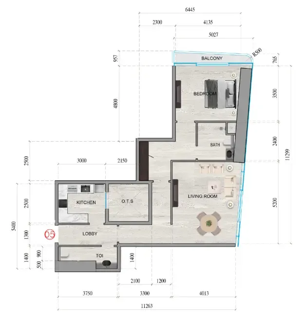 Tiger Group Al Ghaf Tower floor plan