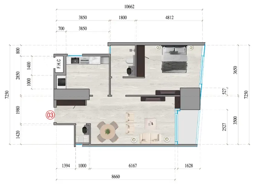 Tiger Group Al Ghaf Tower floor plan