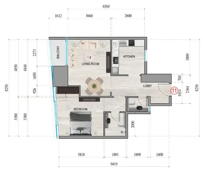 Tiger Group Al Ghaf Tower floor plan