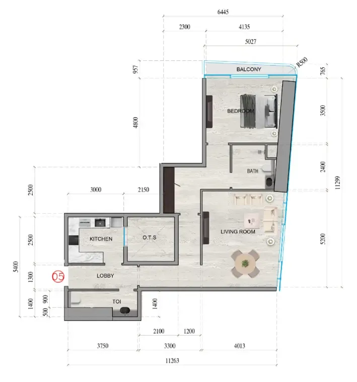 Tiger Group Al Ghaf Tower floor plan