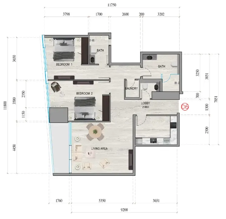 Tiger Group Al Ghaf Tower floor plan