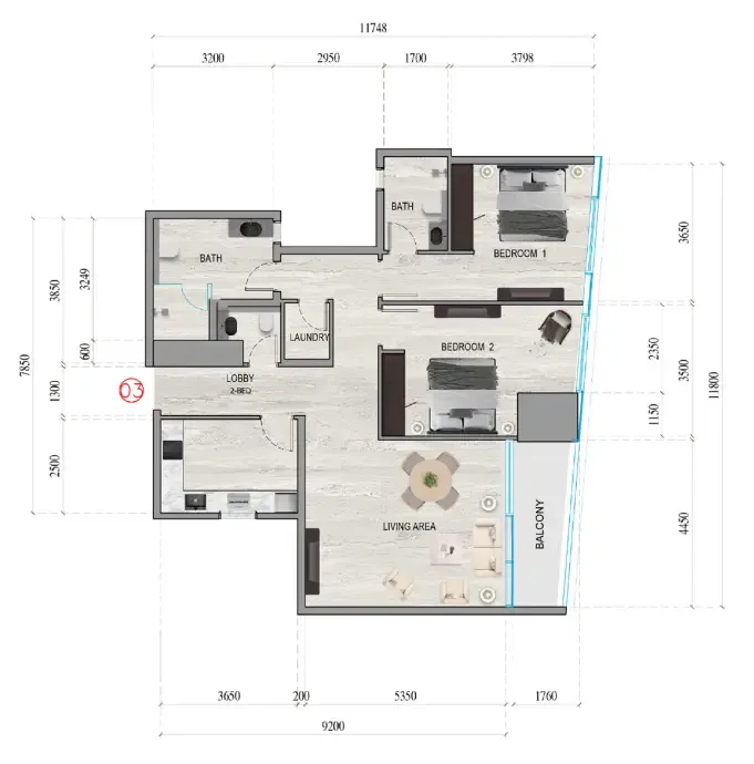 Tiger Group Al Ghaf Tower floor plan