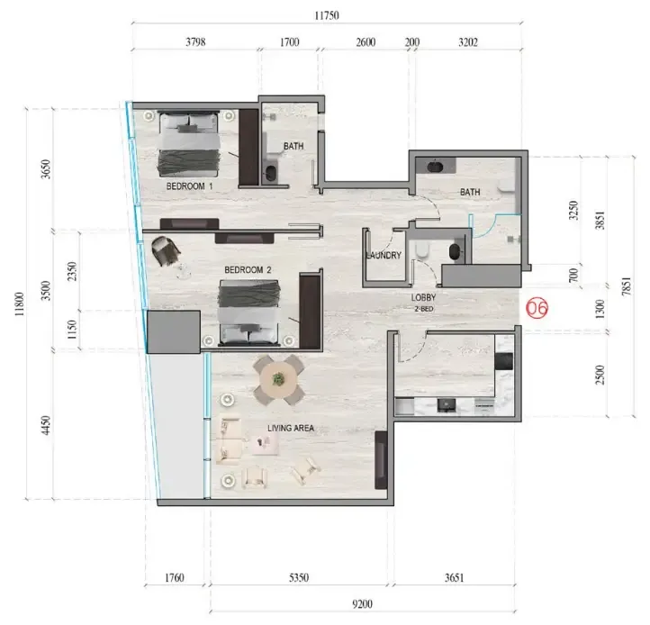 Tiger Group Al Ghaf Tower floor plan