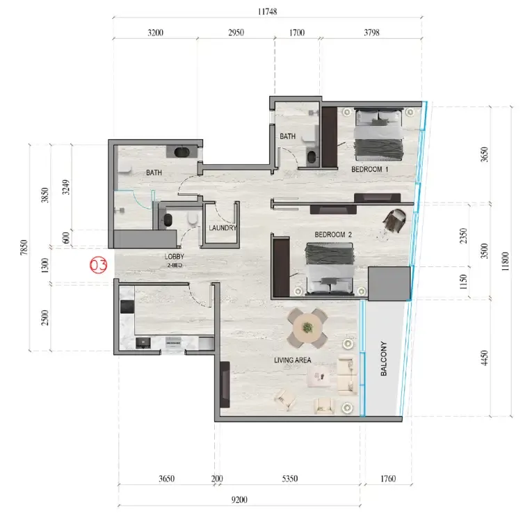 Tiger Group Al Ghaf Tower floor plan