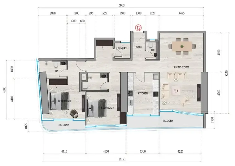 Tiger Group Al Ghaf Tower floor plan