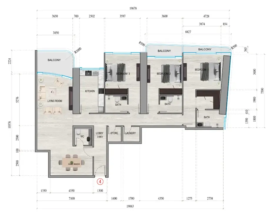 Tiger Group Al Ghaf Tower floor plan