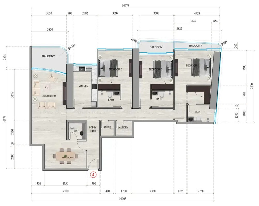 Tiger Group Al Ghaf Tower floor plan