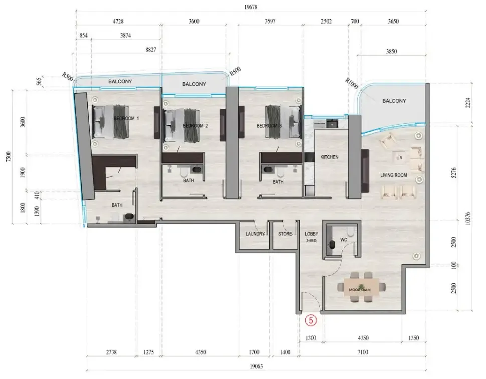 Tiger Group Al Ghaf Tower floor plan