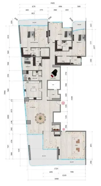 Tiger Group Al Ghaf Tower floor plan