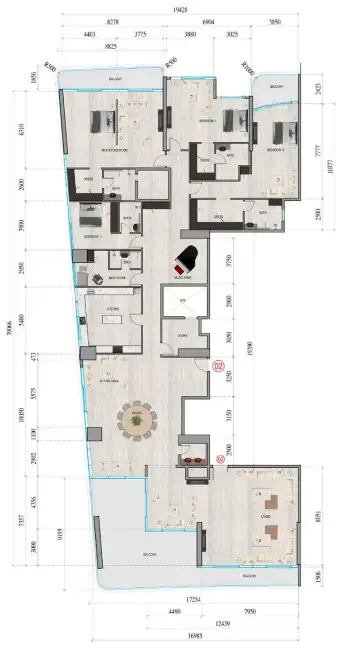 Tiger Group Al Ghaf Tower floor plan