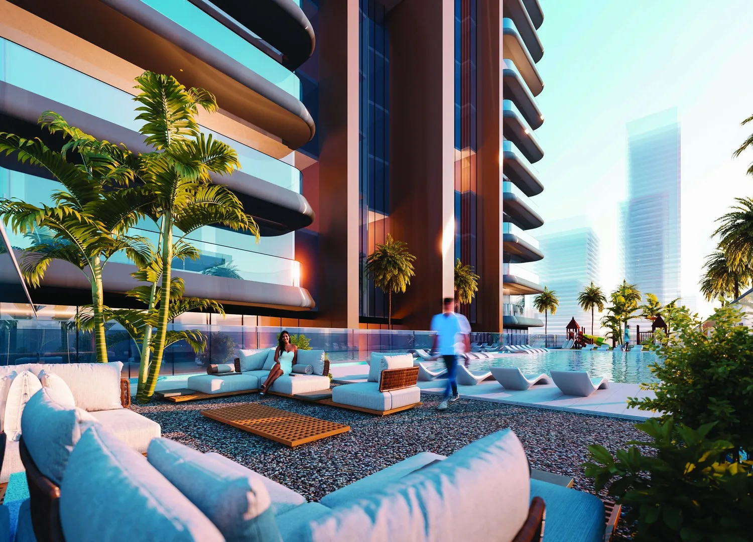 Exterior at Al Ghaf Tower in Al Khan 2 Sharjah