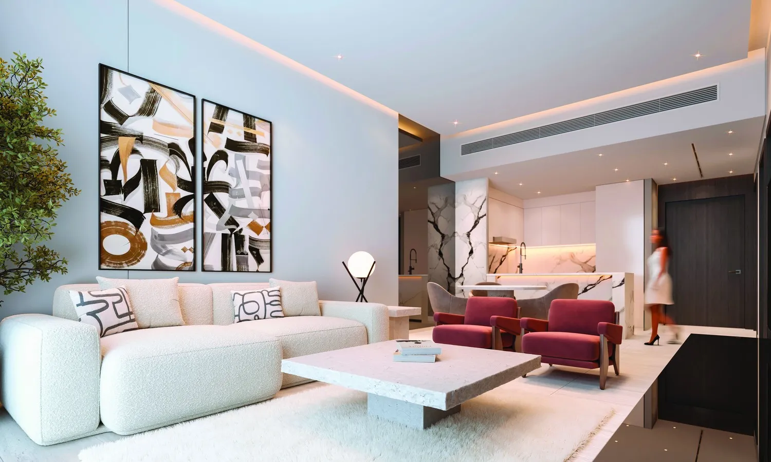 Interior at Al Ghaf Tower in Al Khan 2 Sharjah