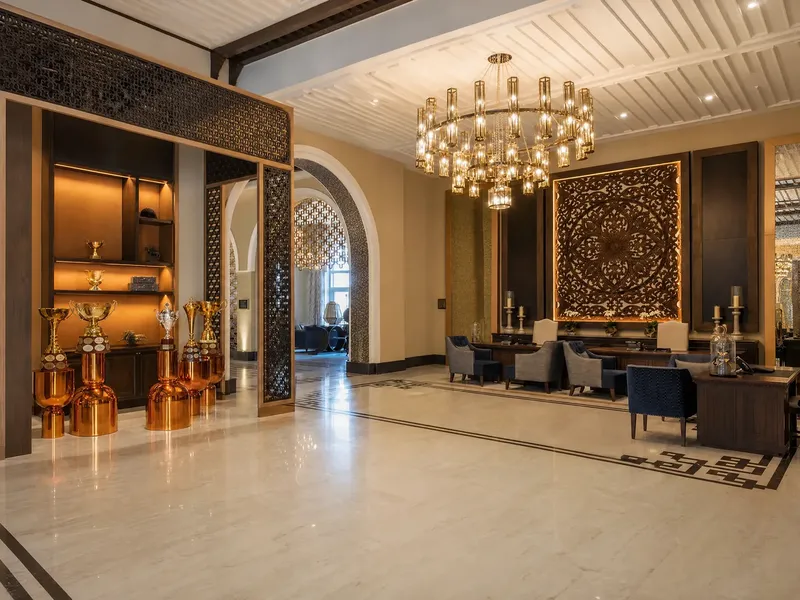 Lobby at Al Habtoor Polo Resort Villas in Dubai Land Dubai