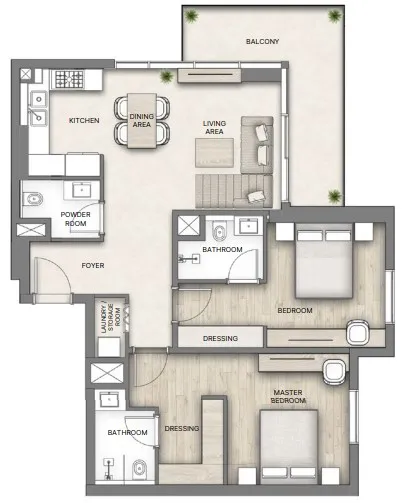 Al Hamra Al Hamra Greens floor plan