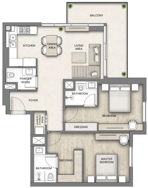 Al Hamra Al Hamra Greens floor plan