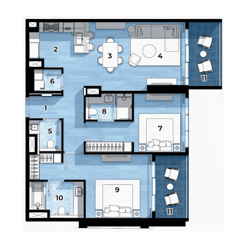 Al Hamra Al Hamra Waterfront floor plan