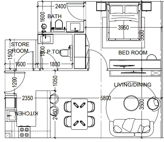 Dugasta Al Haseen Residences 6 floor plan
