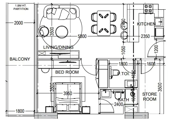Dugasta Al Haseen Residences 6 floor plan