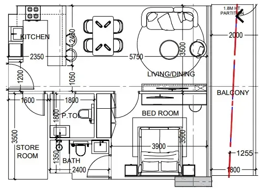 Dugasta Al Haseen Residences 6 floor plan