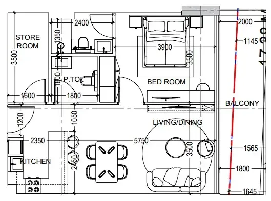 Dugasta Al Haseen Residences 6 floor plan