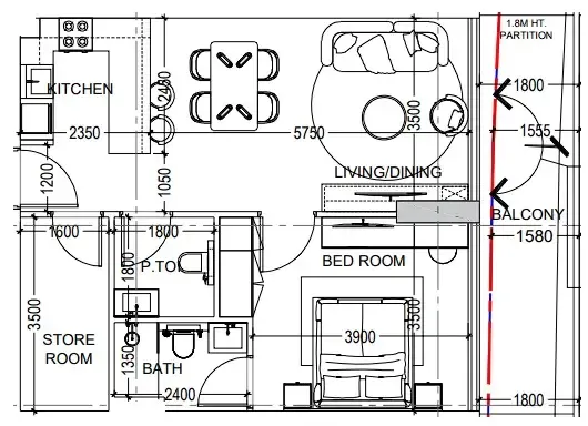 Dugasta Al Haseen Residences 6 floor plan