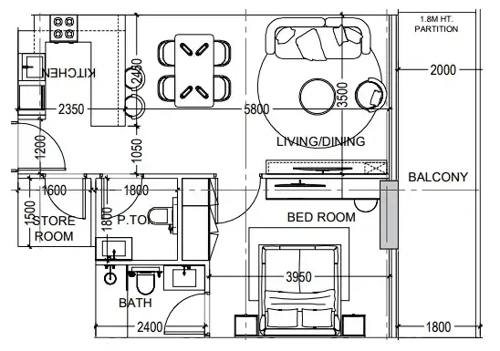 Dugasta Al Haseen Residences 6 floor plan