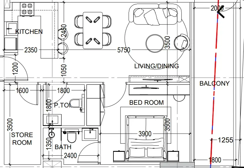 Dugasta Al Haseen Residences 6 floor plan