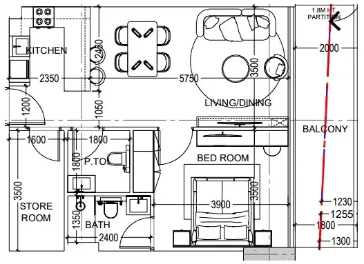 Dugasta Al Haseen Residences 6 floor plan