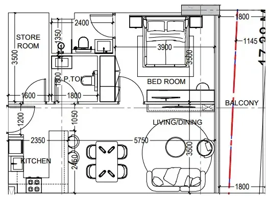 Dugasta Al Haseen Residences 6 floor plan
