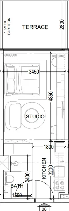 Dugasta Al Haseen Residences 6 floor plan