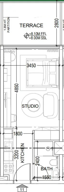 Dugasta Al Haseen Residences 6 floor plan