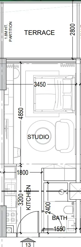 Dugasta Al Haseen Residences 6 floor plan