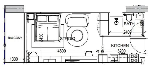 Dugasta Al Haseen Residences 6 floor plan