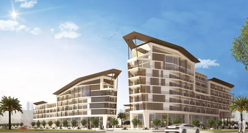 Exterior at Al Mahra Residence in Masdar City Abu Dhabi