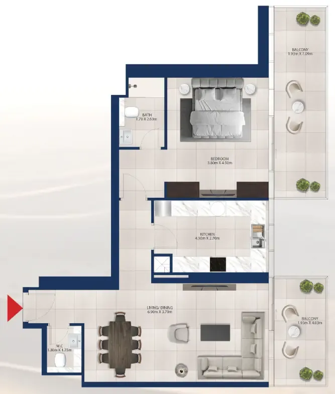Dubai Investments Real Estate Al Vista floor plan