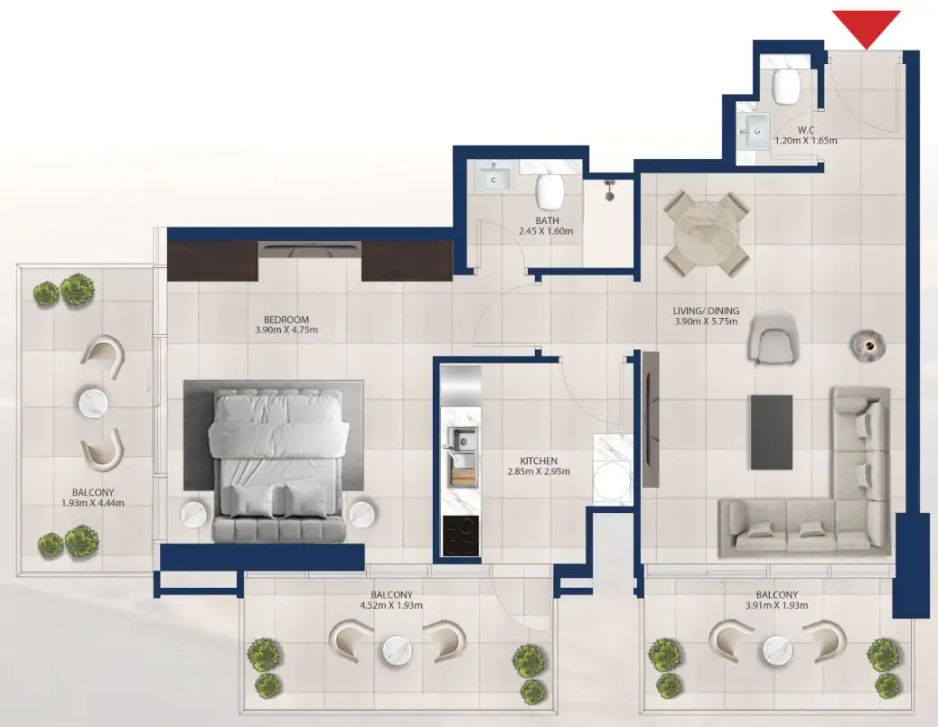 Dubai Investments Real Estate Al Vista floor plan