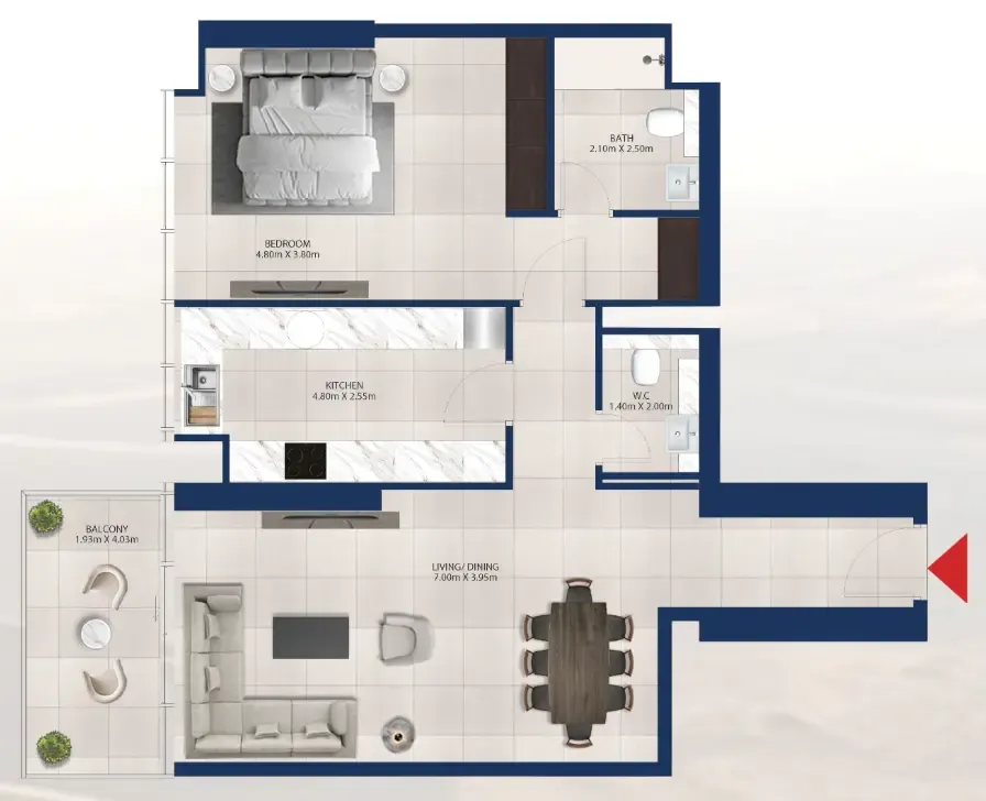 Dubai Investments Real Estate Al Vista floor plan