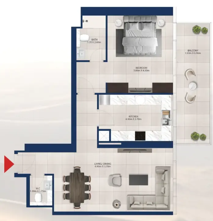 Dubai Investments Real Estate Al Vista floor plan