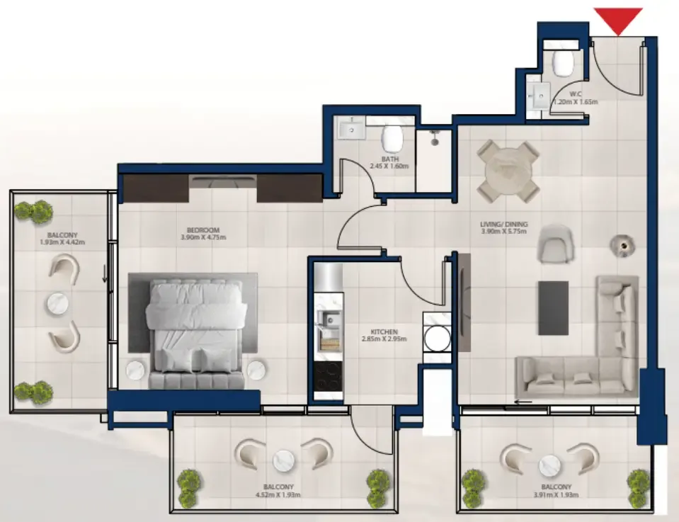 Dubai Investments Real Estate Al Vista floor plan