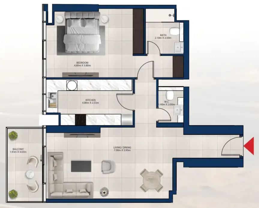 Dubai Investments Real Estate Al Vista floor plan