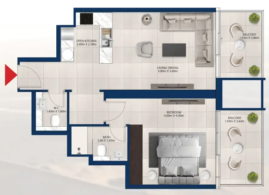 Dubai Investments Real Estate Al Vista floor plan